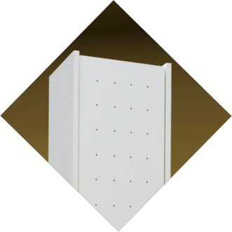 Arm&aacute;rio com porta ventilada detalhe