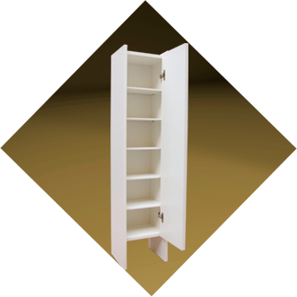 Arm&aacute;rio com 5 prateleiras.