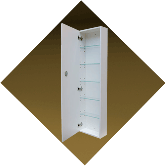 Arm&aacute;rio gavet&atilde;o com fundo ventilado.